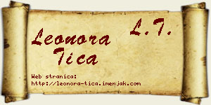 Leonora Tica vizit kartica